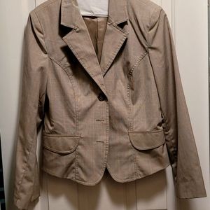 AB Studio Tan Blazer/Suit Jacket